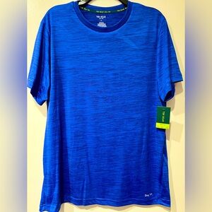 TEK GEAR short sleeve shirt DRY TEK. Men’s Large Blue. Brand new with tags.